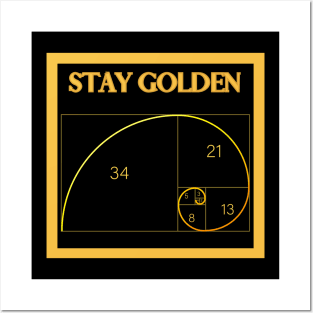 Stay Golden- art is fun Posters and Art